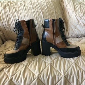 Multi color platform boots by Steve Madden Madden girl